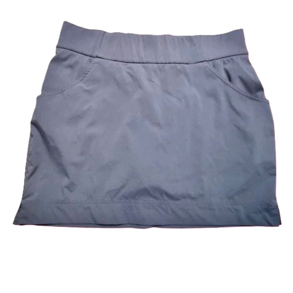 Columbia Omni-Shield Skort Blue Women Medium Stretch Athletic Hiking Tennis Golf